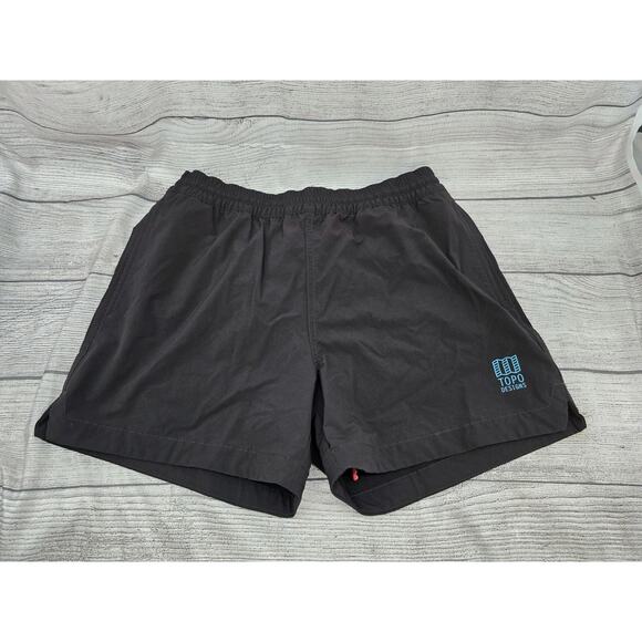 Topo Designs Global Shorts Womens Size Small Black EUC! - Picture 1 of 9
